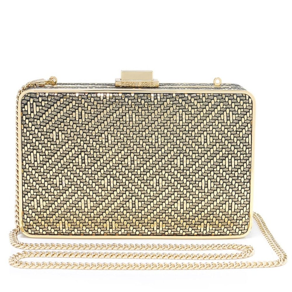 Michael Kors Pearl Medium Box Clutch